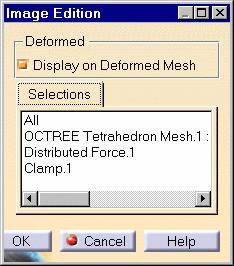 In the Selections tab, the dialog box now let's you select mesh entities for a given connection.