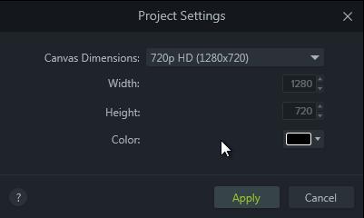Choose Project Settings. 2. The Project Settings dialog appears.
