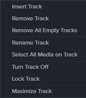 Tracks inside a Group Track Options Each piece of media in a group has its own separate track. There can be an unlimited number of tracks in a group.