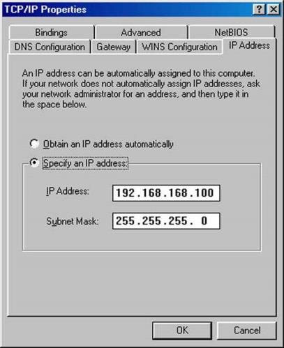 Configure the Computers IP Address After setting up the hardware you need to assign an IP address to your PC so that it is in the same subnet as the access point.