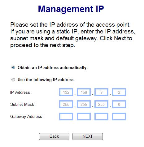 4. Enter a name and password for your wireless network, then click Next