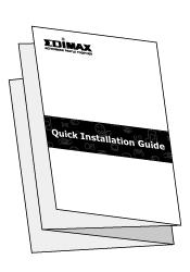I. Product Information I-1. Package Contents - EW-7438RPn Mini - CD with multi-language QIG & user manual - Quick installation guide (QIG) - Access key card I-2.