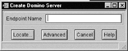 2. Click Create and select LotusDominoSerer to display the Create Domino Serer dialog box. Figure 17.