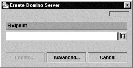 Figure 19. Create Domino Serer dialog box (Management Console) 5.