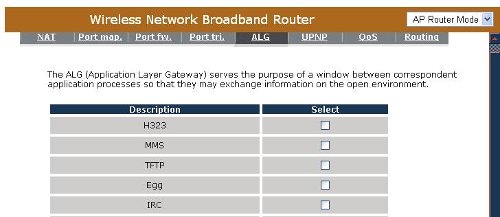 Public Type: Select the Inbound port protocol type: TCP, UDP or BOTH Popular Applications: This section lists the more popular applications that require multiple connections.