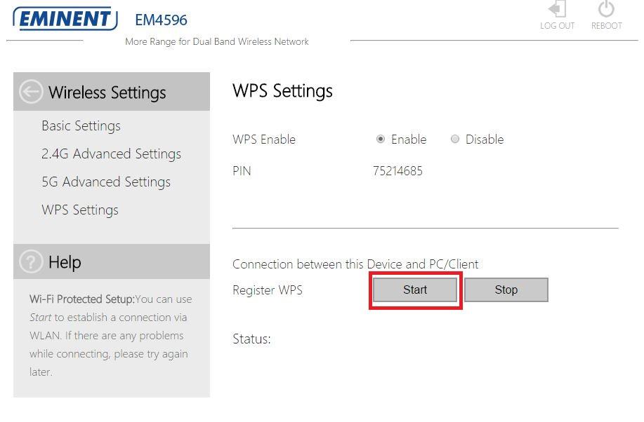 Now the EM4596 will try to connect to your Wi-Fi client (max.