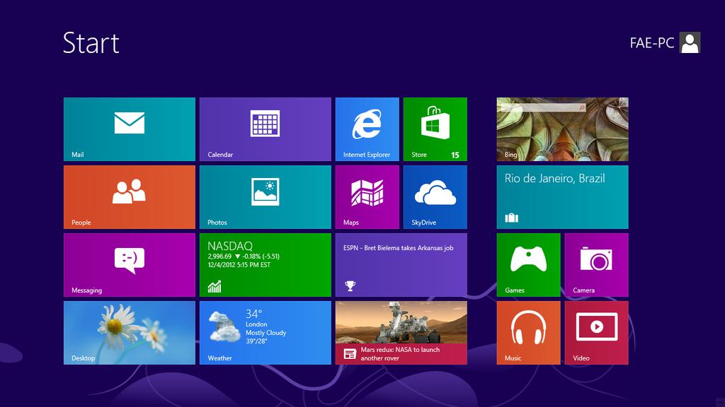 II-1-4. Windows 8 1. From the Windows 8 Start screen, you need to switch to desktop mode.