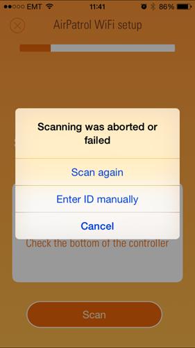 choose scan again or enter ID manually. 1.