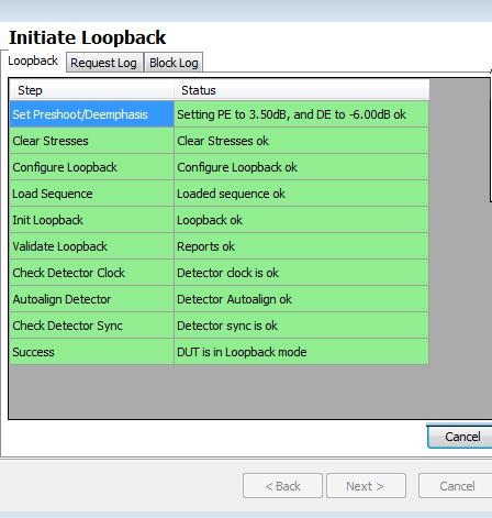 Debugging Loopback and Link