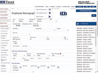 IOIPay ESS 2.0 Administration This feature is only available for ESS admins that have access to IOIPay. You are now capable of managing ESS users through the Employee Demographic screen.