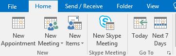 Notice a Join Skype Meeting link has been inserted in the message area. Enter any further text in the message area and click send.