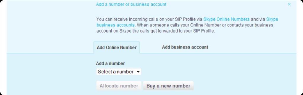5. To forward calls to the business account to an extension number on your SIP-enabled PBX, enter the extension number to which you want calls forwarded and click Save.