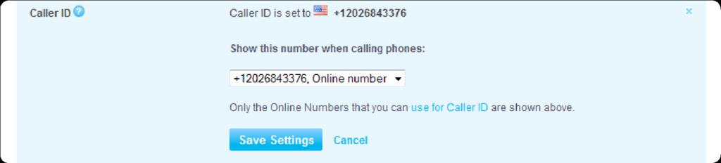 2. In the menu on the left, click Skype Connect. 3. Scroll to the SIP Profile to whose Caller ID you want to change and click View profile. 4. Click anywhere within the Caller ID row. 5.