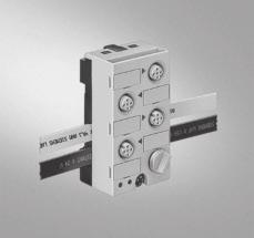 Two mounting plates are available for the K45 compact modules: The first mounting plate has the identical hole pattern as the K60 compact modules.