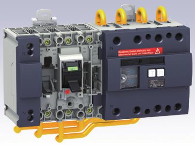 NG160 circuit breaker Operating safety Breaking via a double contact To increase limiting of the fault current, each pole of the NG160 circuit breaker has a double