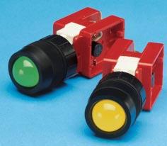 1200T 010308 LED Signaling Units, Model 22AL 7 Entrelec offers red, green, and yellow LEDs operating from 24V AC/DC to 380 V AC.