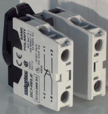 contact 2 x N/C contacts 3-module clip 3 720 079 20 37 fitted with 3 x N/O contacts 3-module clip 3 720 099 20 37