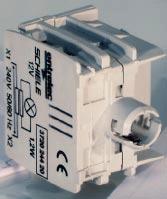 switches 3-module clip, fitted with 3 720 082 20 29 1 N/O contact and 1 x lampholder, without lamp 3-module