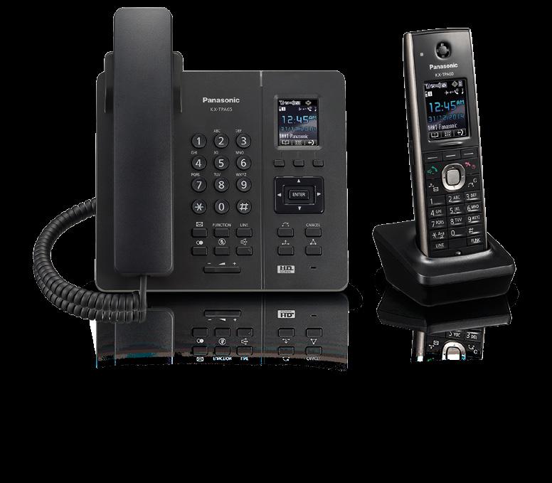 Main features of the compatible handsets and wireless deskphone LCD KX-TPA65 KX-TPA60 KX-UDT121 KX-UDT131 1.