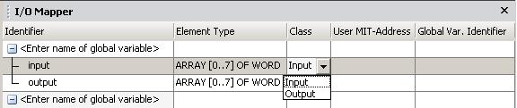 If for example a BOOL input element is followed by a WORD input element, the WORD element will be byte-aligned by inserting seven padding bits between the BOOL and the WORD element.