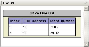 PROFIBUS Configurator Tasks 94 This function is very useful for detecting the network address and the ID of slave devices in a PROFIBUS network.