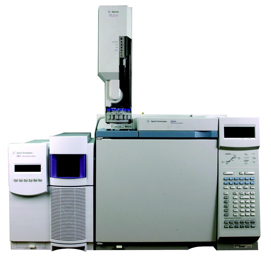 GC/MSD ChemStation Quick Reference Hardware 5975 MSD with a 6890 GC ALS injector (optional) ALS turret Status display Column oven 5975 MSD 6890 GC Status