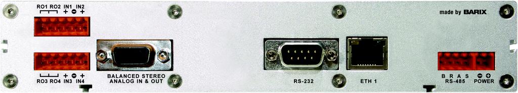 Connector J1 Pin out C E F G 1 2 3 4 5 6 Description Output Relay 1 Common Relay 1 & 2 Output Relay 2 Input 1 Ground