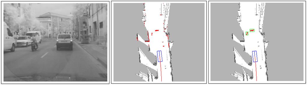 Fig. 5. Moving object detection example. See text for more details.