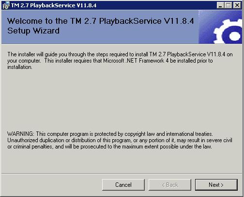 Install the Playback Service Software To install the Telestream Playback Service, follow these