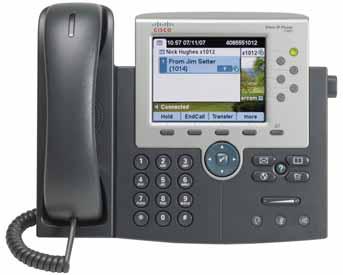An Overview of Your Phone Your Cisco Unified IP Phone is a full-feature telephone that provides voice communication over the same data network that your computer uses, allowing you to place and