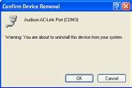Select the Hardware folder and click on Device Manager; 4. Select Ports (COM & LPT), then right-click on Audison AC Link Port (COM X) and select Uninstall; 5.