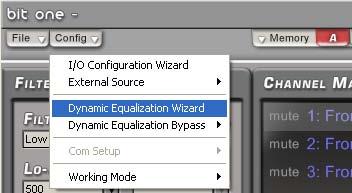 ADVANCED MANUAL / Bit One / 9 9.13 DYNAMIC EQUALIZATION WIZARD The sound of an audio system varies according to its reproduction volume.