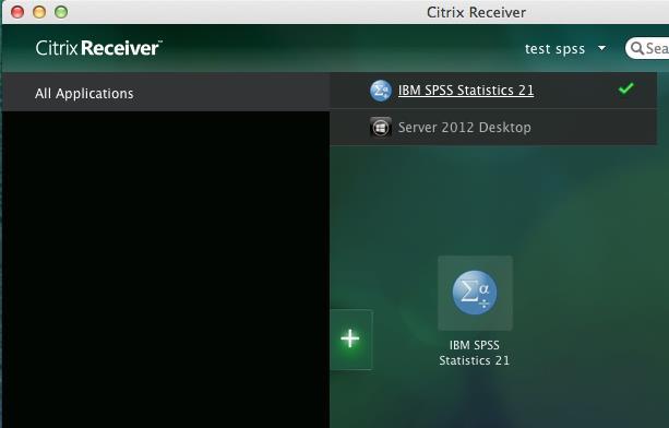 b. An icon will appear on your Citrix desktop that corresponds with the application you chose above.