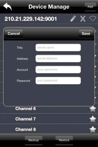 Click this button to pop up PTZ control panel. your network condition.