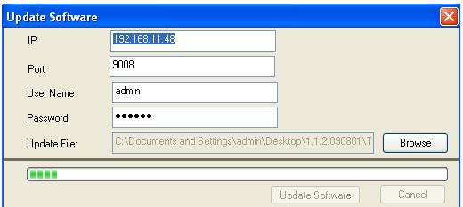 Modify IP address dialog box will appear as follows: Modify IP address and click OK button to exit the