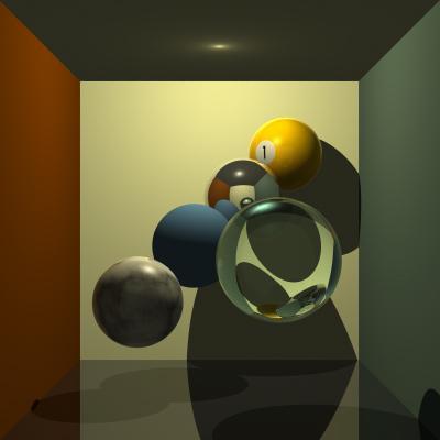 raytraced images are too "clean" soft shadows come from area light