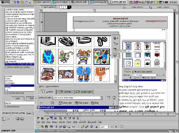 then release the mouse button. The Clipart Gallery will open. Click the tab for the type of clip you want. Click the category you want.