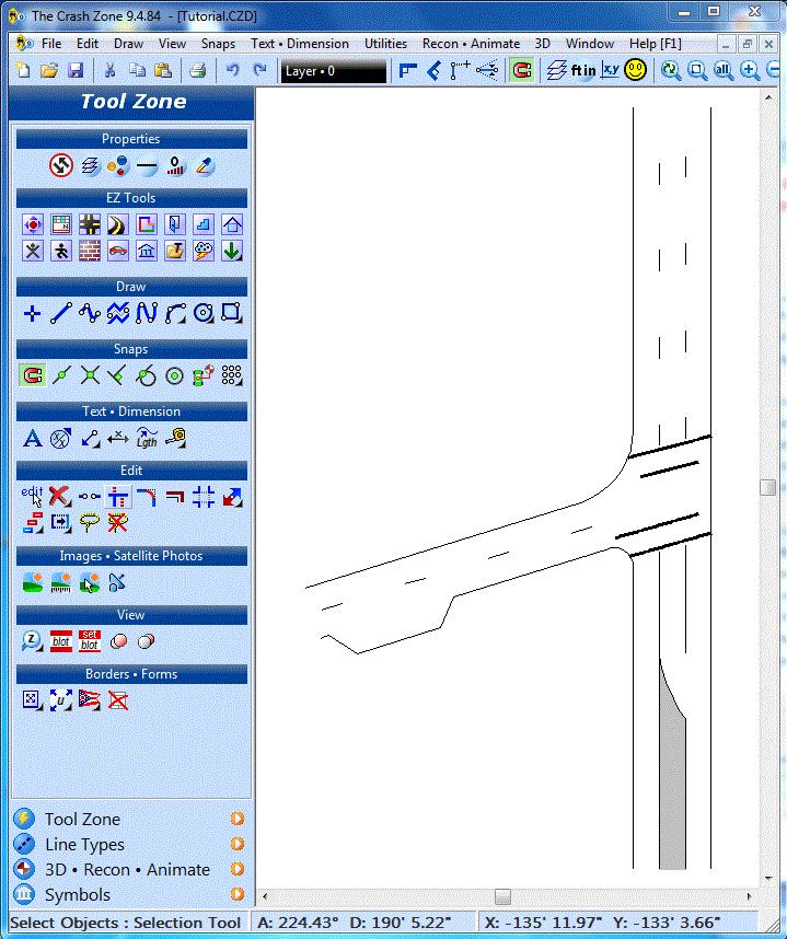 As you make changes, you ll see the intersection being built in the preview window. You can also adjust the angle of any of the road segments.