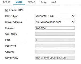 Example: If you choose the domain myhome, your system s custom URL would become myhome.wirepathdns.com. If someone already had claimed the myhome URL, then your system s URL would look like myhome13.