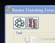 To do this right click on the fi nish planar toolpath, and choose settings In powermill,