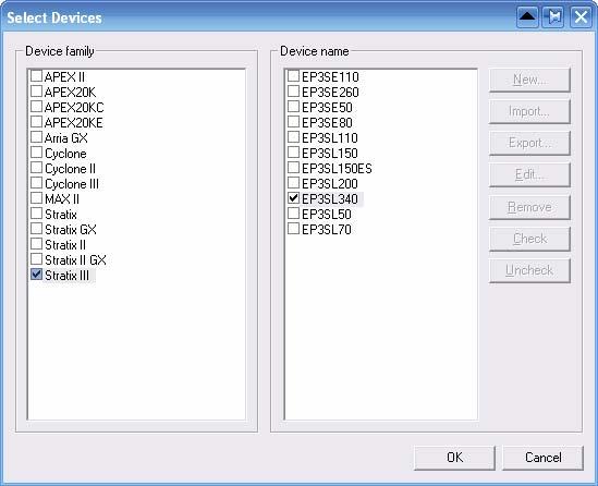 11. Select the targeted FPGA that you are using to program the serial configuration device. See Figure C.3. 12.