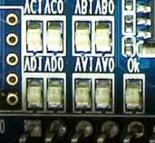 Finally, there are LEDs located at the left-top corner of the DE3 board to indicate the VCCIO voltage level of each I/O group, as shown in Figure 2.11.