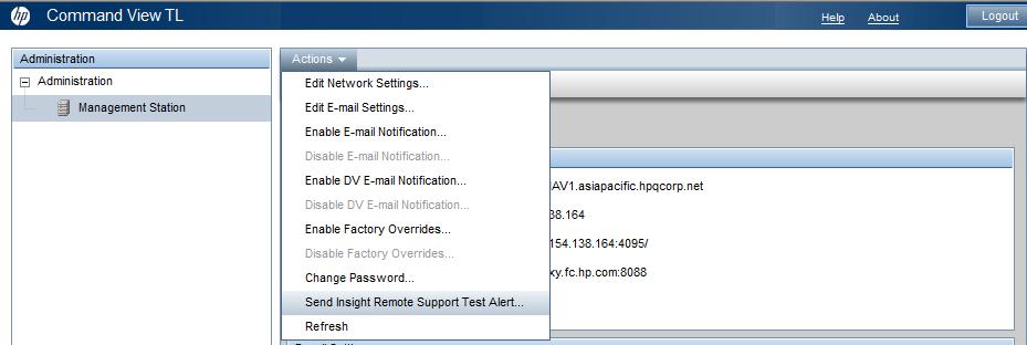 alert to Insight Remote Support; if Insight Remote Support receives the test alert you can consider the Insight Remote Support installation successful.