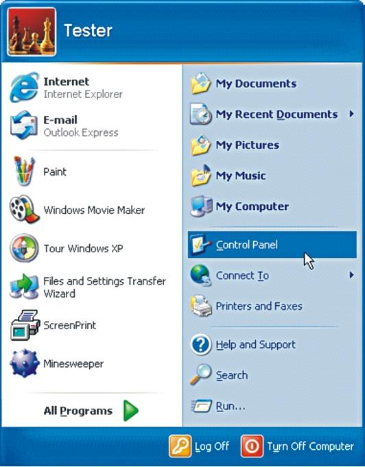 6. Windows XP ir DSL takas / Takas id Windows XP jau yra pritaikytas jungtis prie interneto per PPPoE tvarkykles, todël prisijungimo per DSL takas /