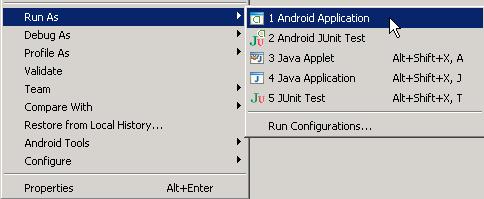 application on the Android emulator, and change customer information to update