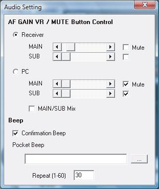 Control software version Main unit firmware version NOTE: When the IC-PCR1500/2500 control software version is 1.00 or 1.01, the Main unit version information is not displayed. y [OK].