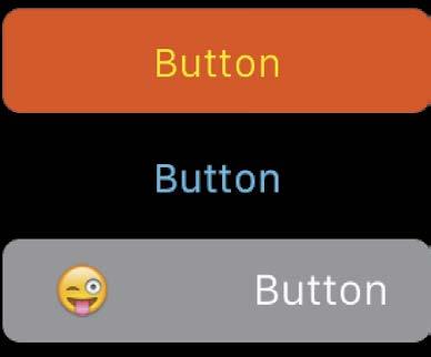 Interactive Controls Displaying information to the user is, of course, only half the story. WatchKit offers buttons, switches, and sliders for all your users tapping needs.