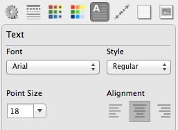 6. Inserting and editing text Shapes Toolbar _ Select the Text tool button Text Object The text object inserted by the text tool on the board, it contains the text within the bounding box defined by