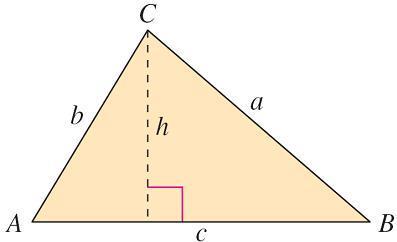 Area of an Oblique Triangle The procedure used to prove the