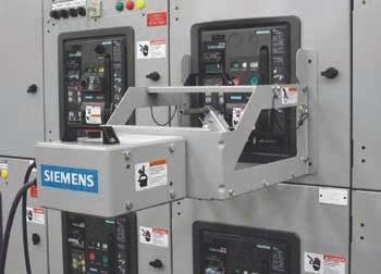 Remote Racking Device Although it is always preferable to work on equipment that has been de-energized, in some cases it may not be practical. Siemens now offers the Remote Breaker Racking Device.